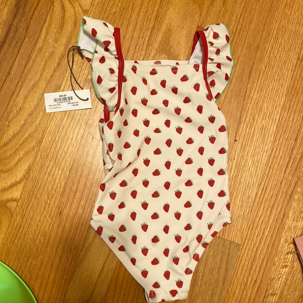 Pink chicken NWT 18/24 mo swim suit